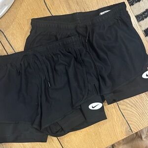 Nike Black Running Shorts with Logo